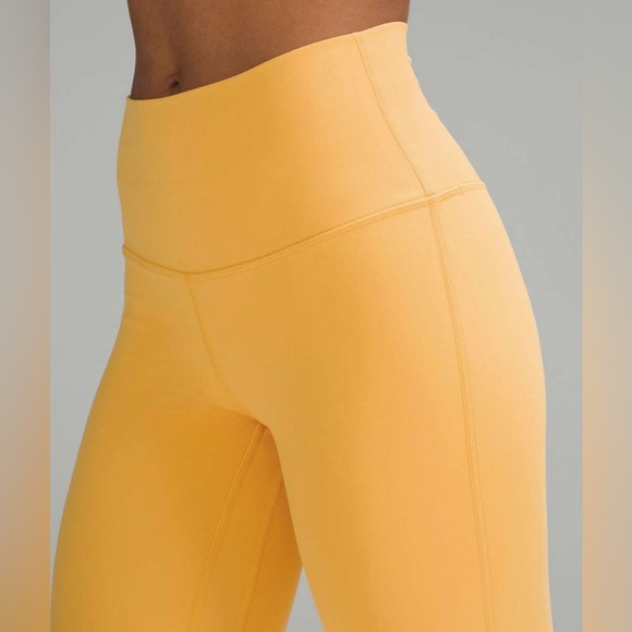 lululemon Align HR Crop 23” Inseam Leggings, Color Mango Dream, Size 12 - Picture 3 of 11